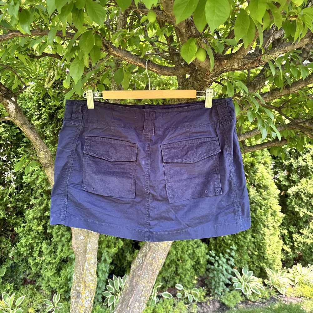Navy Utility Mini Skirt - Picture 4 of 6